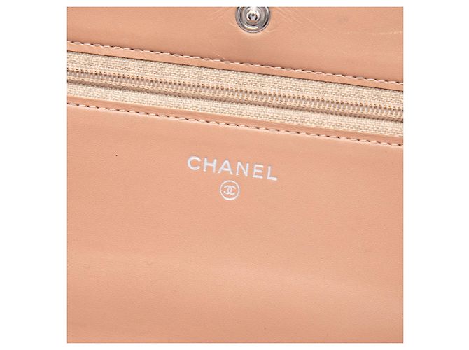 Cartera con cadena Chanel Black Stitched CC Quilted Calfskin Wallet on Chain Negro - vista 5