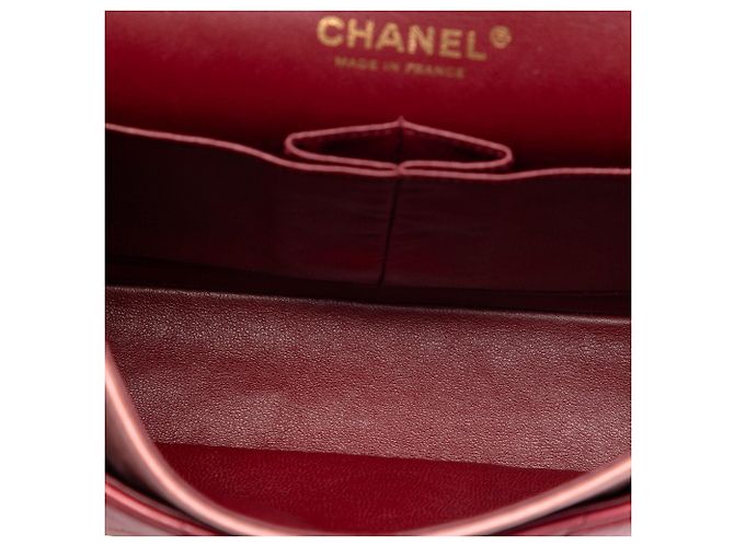 Chanel Orange Medium Classic Lambskin Ombre Double Flap Arancione Pesca - vista 4