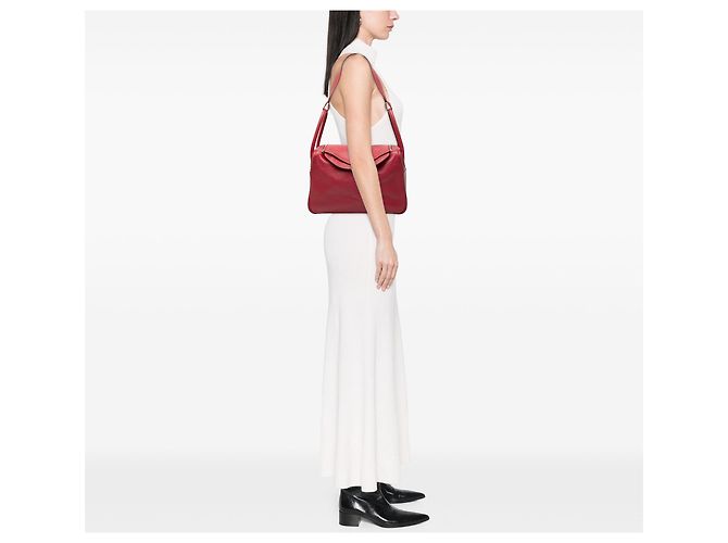 Hermès Red Swift Lindy 34 Rosso - vista 7