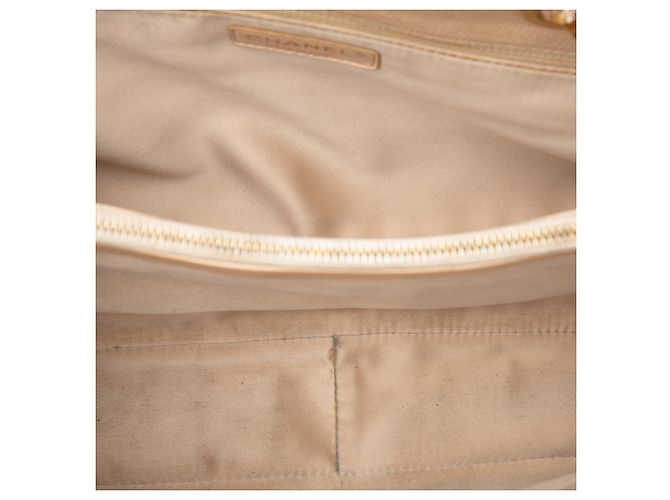 Tote Grand Shopping in Caviar Marrone Chanel Beige - vista 4