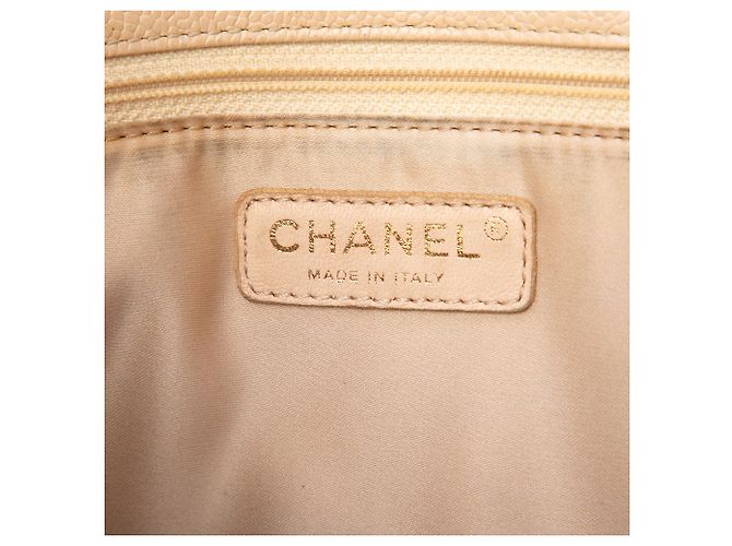 Tote Grand Shopping in Caviar Marrone Chanel Beige - vista 5