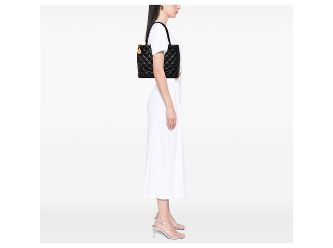 Chanel Black Caviar Medallion Tote Nero - vista 7