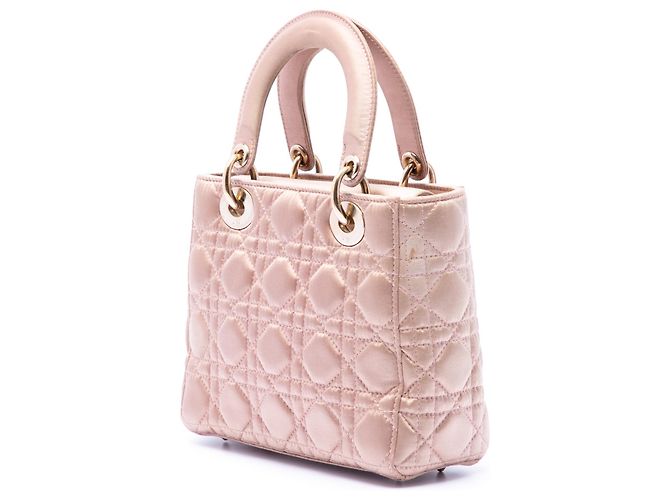Dior Rosa Small Satin Cannage Swarovski Lady Dior - vista 2