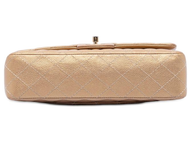 Chanel Beige Medium Classic Iridescent Caviar Double Flap - vista 3