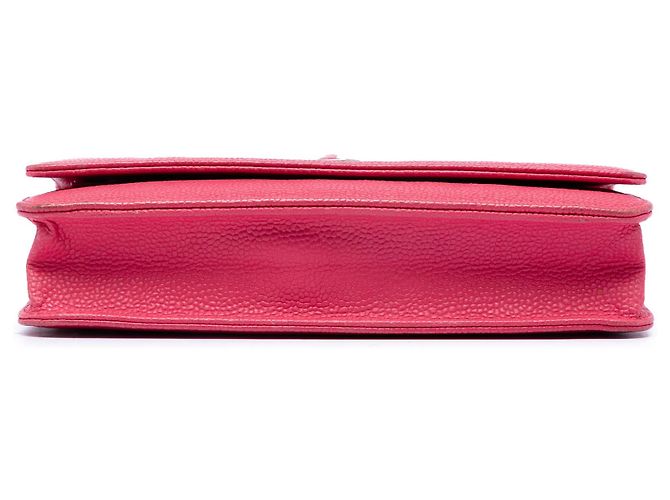 Wallet On Chain Portafoglio con catena Chanel Pink Caviar Bicolor CC Rosa - vista 3