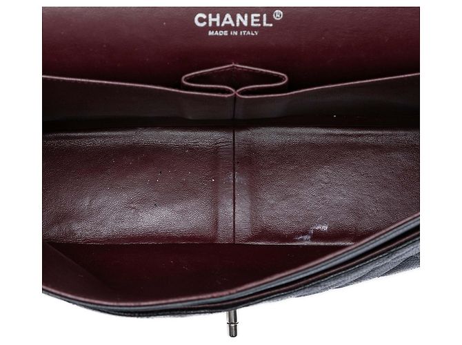 Chanel Black Jumbo Classic Caviar Double Flap Nero - vista 4