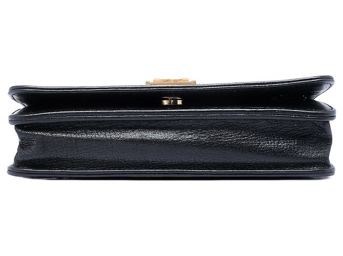 Portafoglio Boy Chanel in pelle di vitello martellata nera con borchie Nero - vista 3