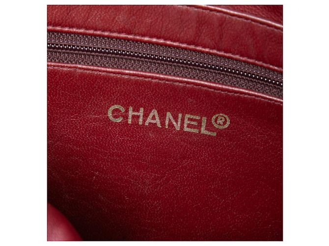 Camera Bolsa de câmera Chanel Black Mini CC em pele de cordeiro acolchoada com bolso e corrente Preto - vista 5