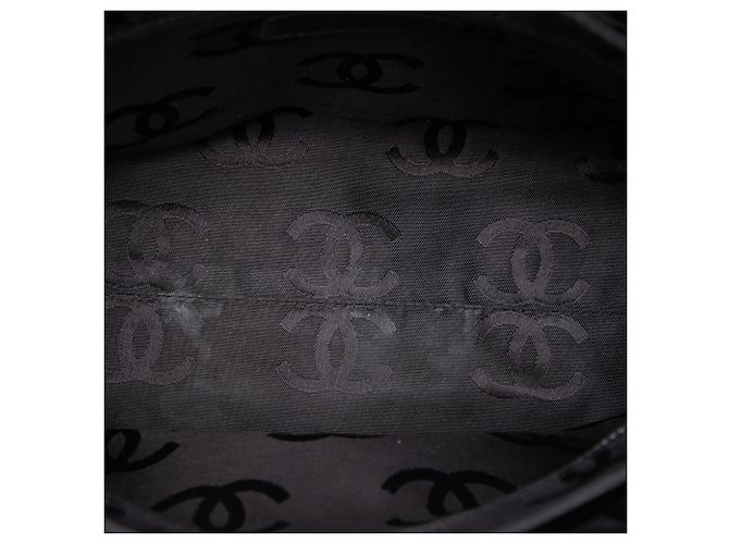 Chanel Black CC gestepptes Wild Stitch Wildleder Flap Schwarz - Ansicht 4