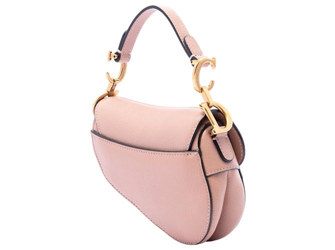 Borsa Saddle Dior in micro pelle di capra marrone Carne - vista 2