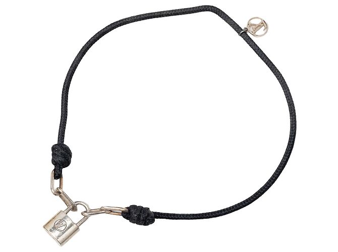 Bracciale Lockit in argento sterling e cordino Unicef argentato Louis Vuitton - vista 2