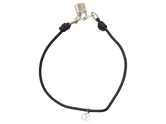 Bracciale Lockit in argento sterling e cordino Unicef argentato Louis Vuitton - vista 3
