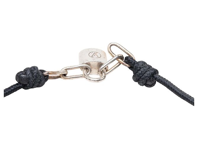 Bracciale Lockit in argento sterling e cordino Unicef argentato Louis Vuitton - vista 4