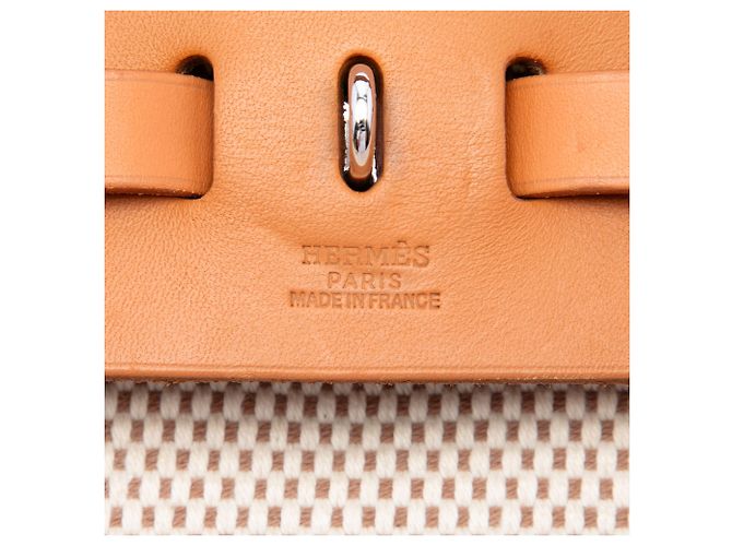 Zaino Hermès Beige Toile Herbag GM - vista 5