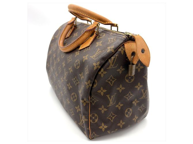 Borsa Louis Vuitton Speedy 30 Marrone - vista 2