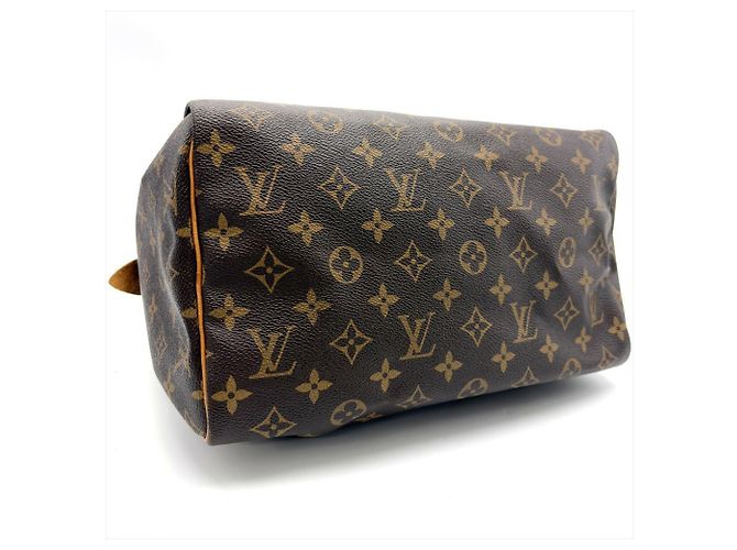 Borsa Louis Vuitton Speedy 30 Marrone - vista 4