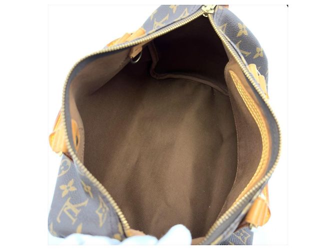 Borsa Louis Vuitton Speedy 30 Marrone - vista 5
