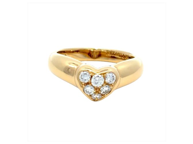 Anello Tiffany & Co. Friendship Heart Pavé in oro giallo 18K D'oro - vista 2