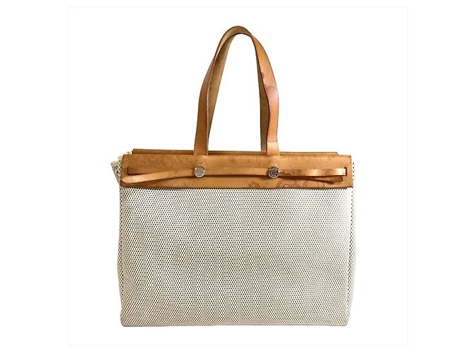Hermès Hermes Herbag Cabas GM Tote Bag Marrone - vista 2