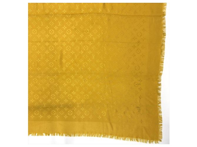 Louis Vuitton Monogram Muster Schal Gelb - Ansicht 4