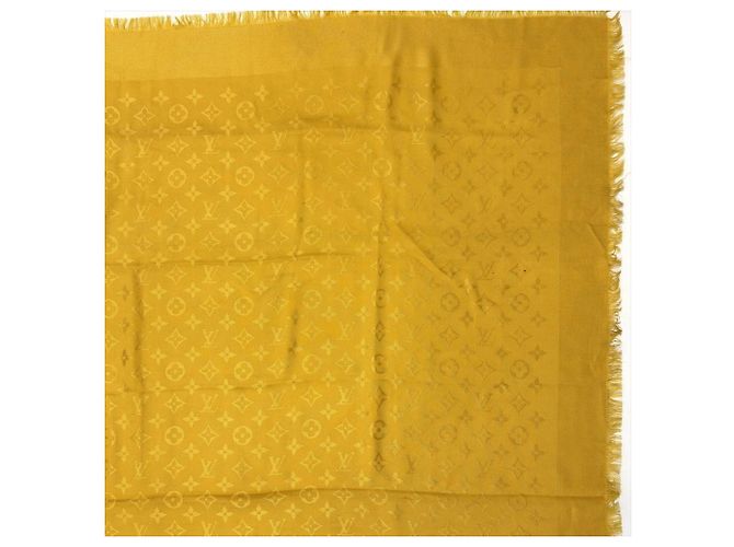 Louis Vuitton Monogram Muster Schal Gelb - Ansicht 5