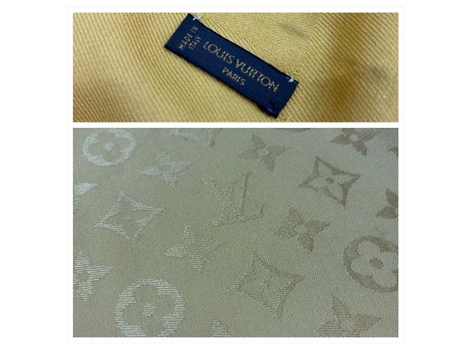 Louis Vuitton Monogram Muster Schal Gelb - Ansicht 6