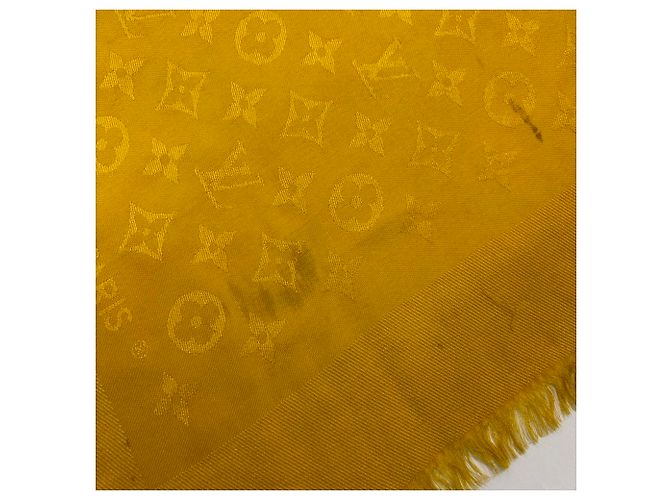 Louis Vuitton Monogram Muster Schal Gelb - Ansicht 7