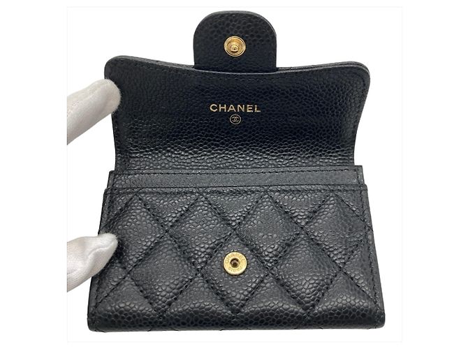 Chanel Matelassé Classic Flap Visitenkartenetui Schwarz - Ansicht 5