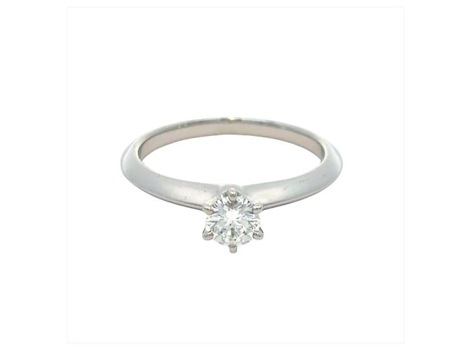 Tiffany & Co. Solitärring aus Platin - Ansicht 2