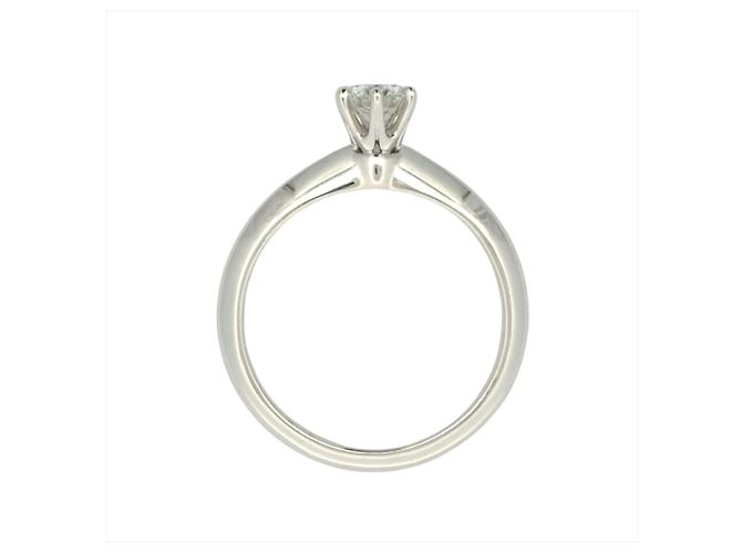 Tiffany & Co. Solitärring aus Platin - Ansicht 6