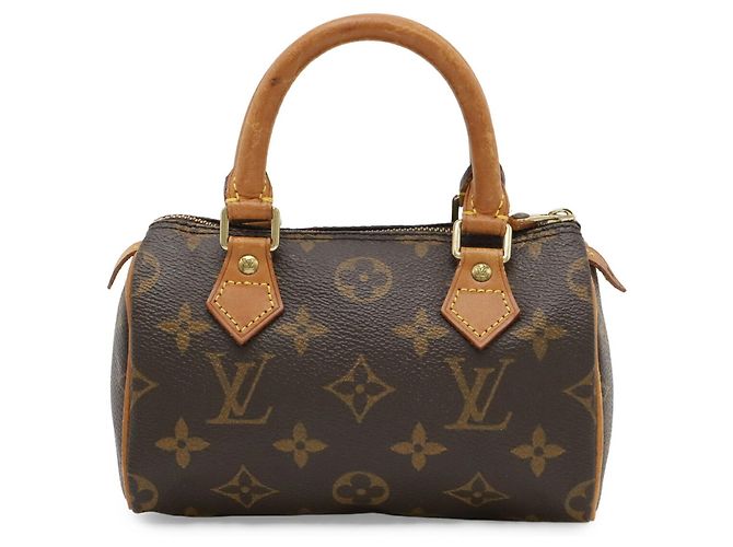 Borsa Clutch Louis Vuitton Monogram Mini Speedy M41534 Marrone Monogramma - vista 2