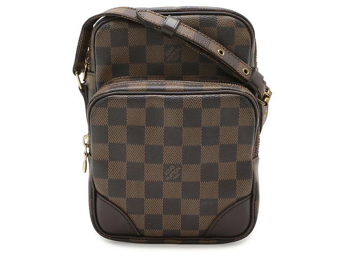 Borsa a Spalla Louis Vuitton Damier Amazon Marrone Bianco Damier ebene - vista 2