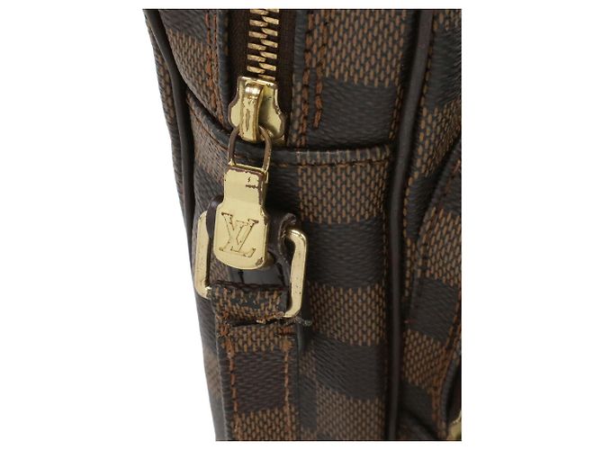 Borsa a Spalla Louis Vuitton Damier Amazon Marrone Bianco Damier ebene - vista 5