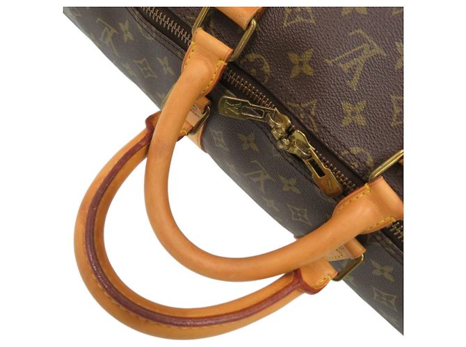 Borsa Boston Louis Vuitton Keepall 55 Monogram Marrone Monogramma - vista 6
