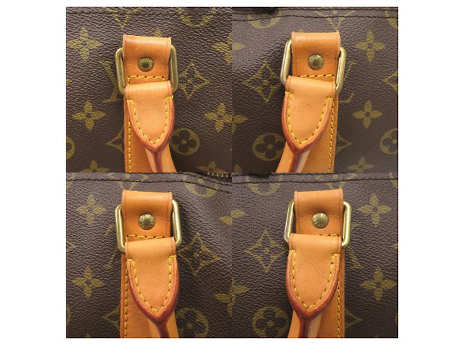Borsa Boston Louis Vuitton Keepall 55 Monogram Marrone Monogramma - vista 7