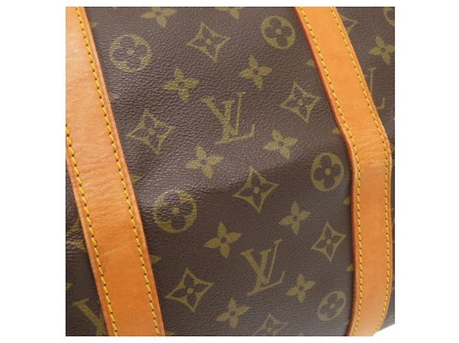 Borsa Boston Louis Vuitton Keepall 55 Monogram Marrone Monogramma - vista 8