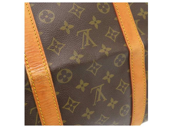 Borsa Boston Louis Vuitton Keepall 55 Monogram Marrone Monogramma - vista 9