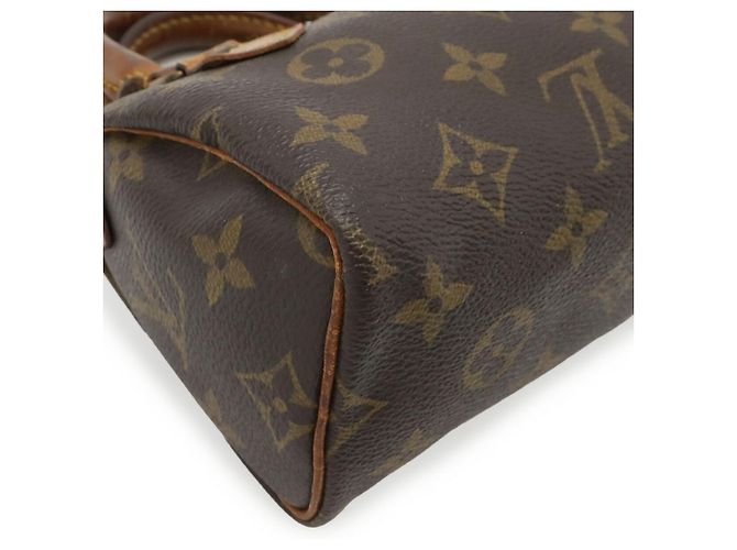 Borsa pochette Louis Vuitton Monogram Mini Speedy Marrone Monogramma - vista 4
