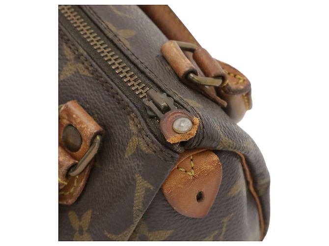 Borsa pochette Louis Vuitton Monogram Mini Speedy Marrone Monogramma - vista 5