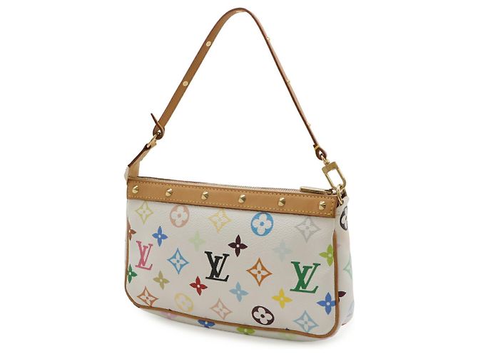 Louis Vuitton Monogram Multicolor Pochette Accessoires Bianco Multicolore Monogramma - vista 3