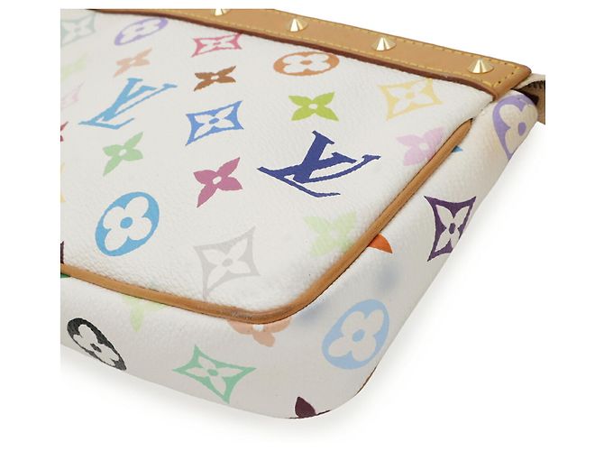 Louis Vuitton Monogram Multicolor Pochette Accessoires Bianco Multicolore Monogramma - vista 4