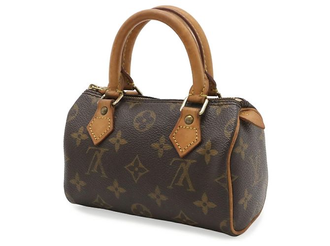 Borsa a mano Louis Vuitton Monogram Mini Speedy Marrone Monogramma - vista 3