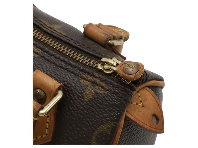 Borsa a mano Louis Vuitton Monogram Mini Speedy Marrone Monogramma - vista 5