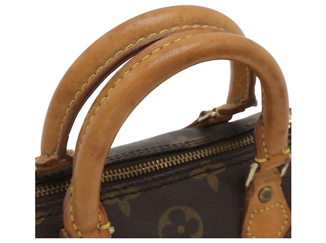 Borsa a mano Louis Vuitton Monogram Mini Speedy Marrone Monogramma - vista 6