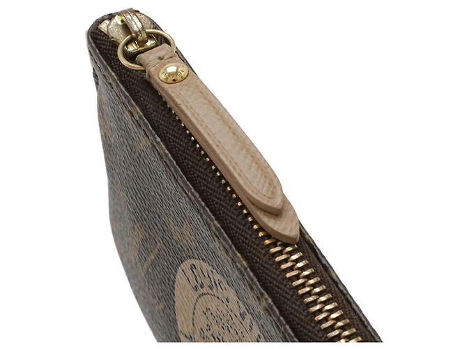 Louis Vuitton Monogram Pochette Clé Complice Monedero Castaño Monograma - vista 5