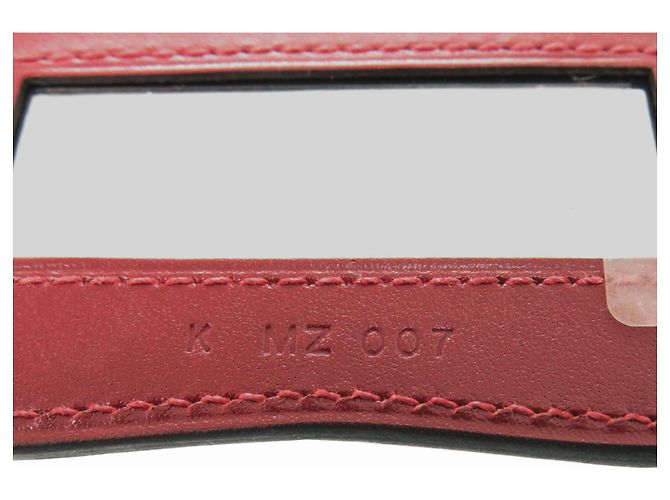 Hermès Collana con pendente Hermes Lips Veau Swift Rouge H K Stamp Rosso - vista 7