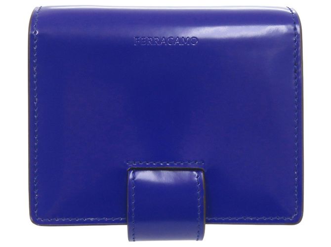 Borsa a tracolla in pelle blu Gancini Salvatore Ferragamo - vista 3