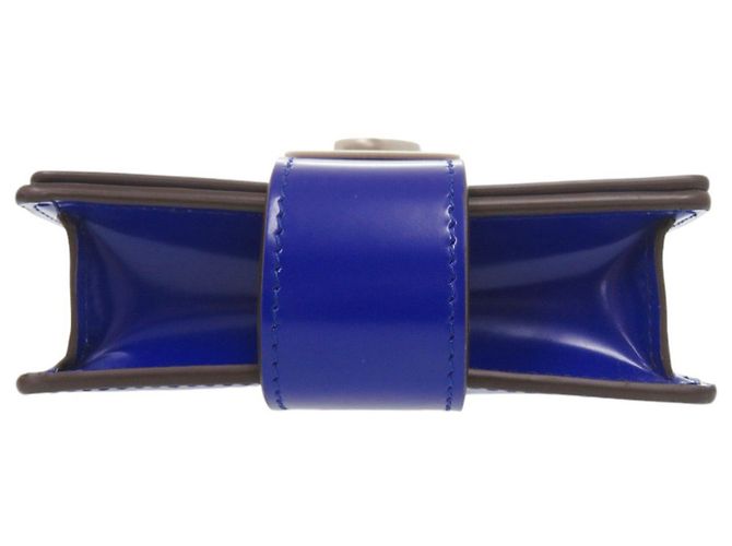 Borsa a tracolla in pelle blu Gancini Salvatore Ferragamo - vista 4