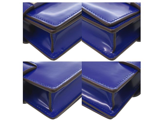 Borsa a tracolla in pelle blu Gancini Salvatore Ferragamo - vista 5