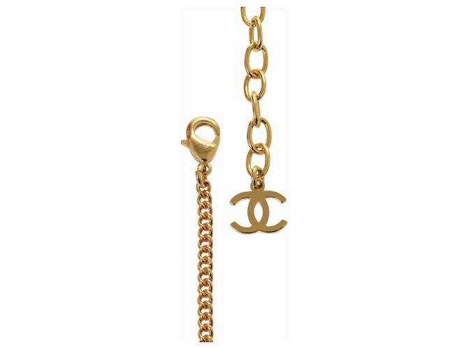 Collana Chanel Coco Mark Motivo Continente Africano Argento Bianco D'oro - vista 6